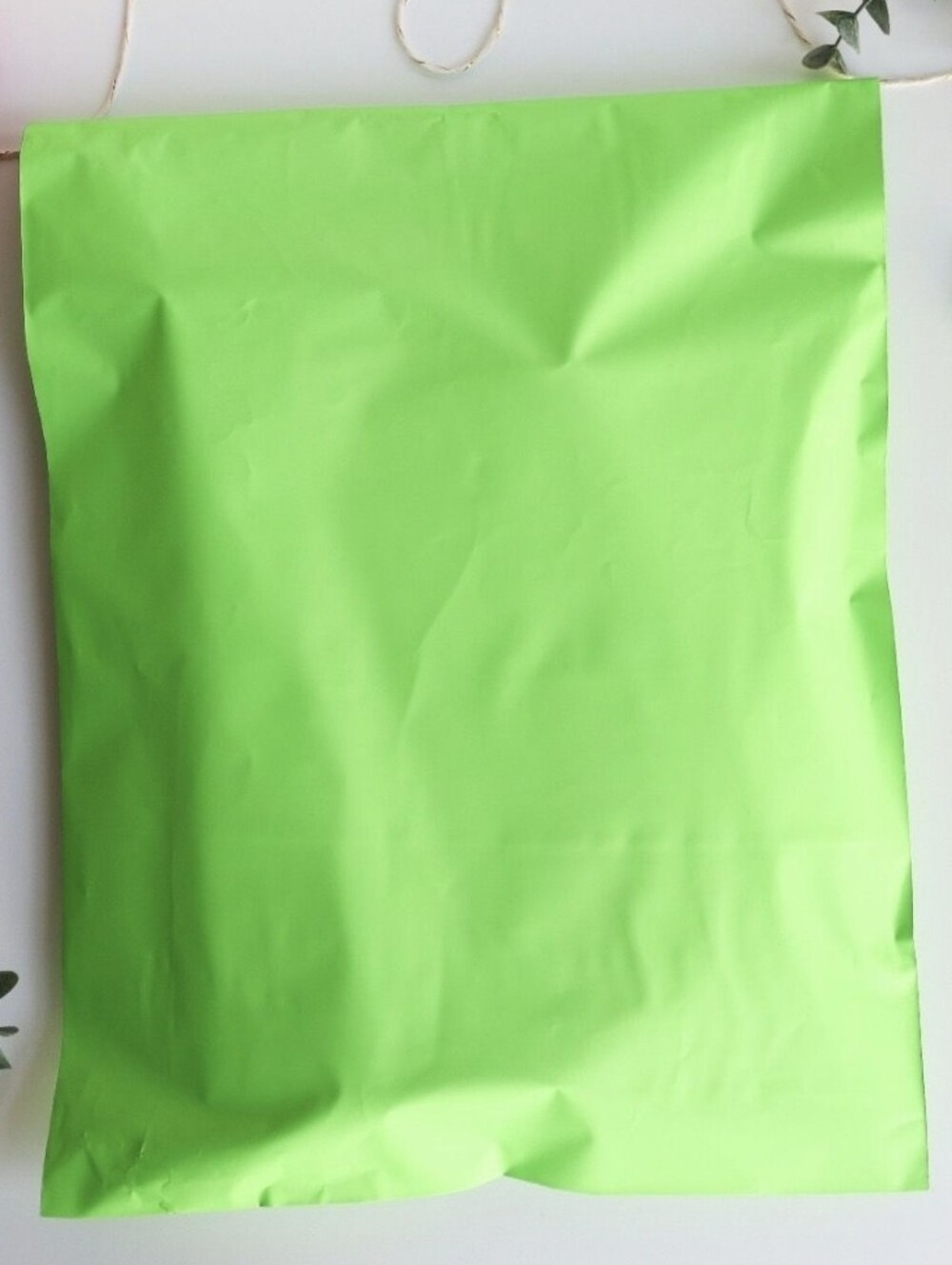 20 Count Neon-Lime Poly Mailer Bags XL 12" × 15.5